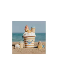 Little Dutch Seau de plage bleu Glaces -