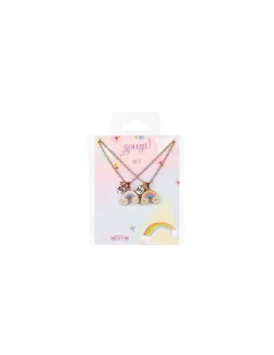 Souza Set cadeau 2 colliers Best Friend Forever arc en ciel -