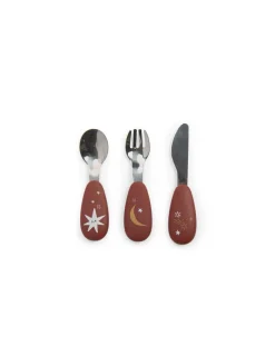 Moulin Roty Set couverts silicone Après la pluie -