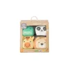 Little Big Friends Set de 4 balles doudous jungle -