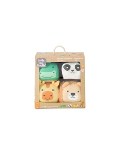 Little Big Friends Set de 4 balles doudous jungle -