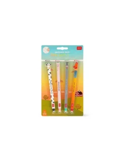 Enfant Legami Set de 4 stylos à encre gel effaçable Ferme -