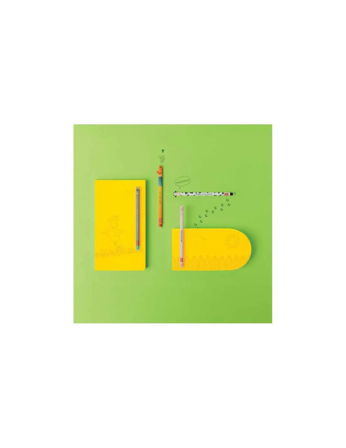 Enfant Legami Set de 4 stylos à encre gel effaçable Ferme -