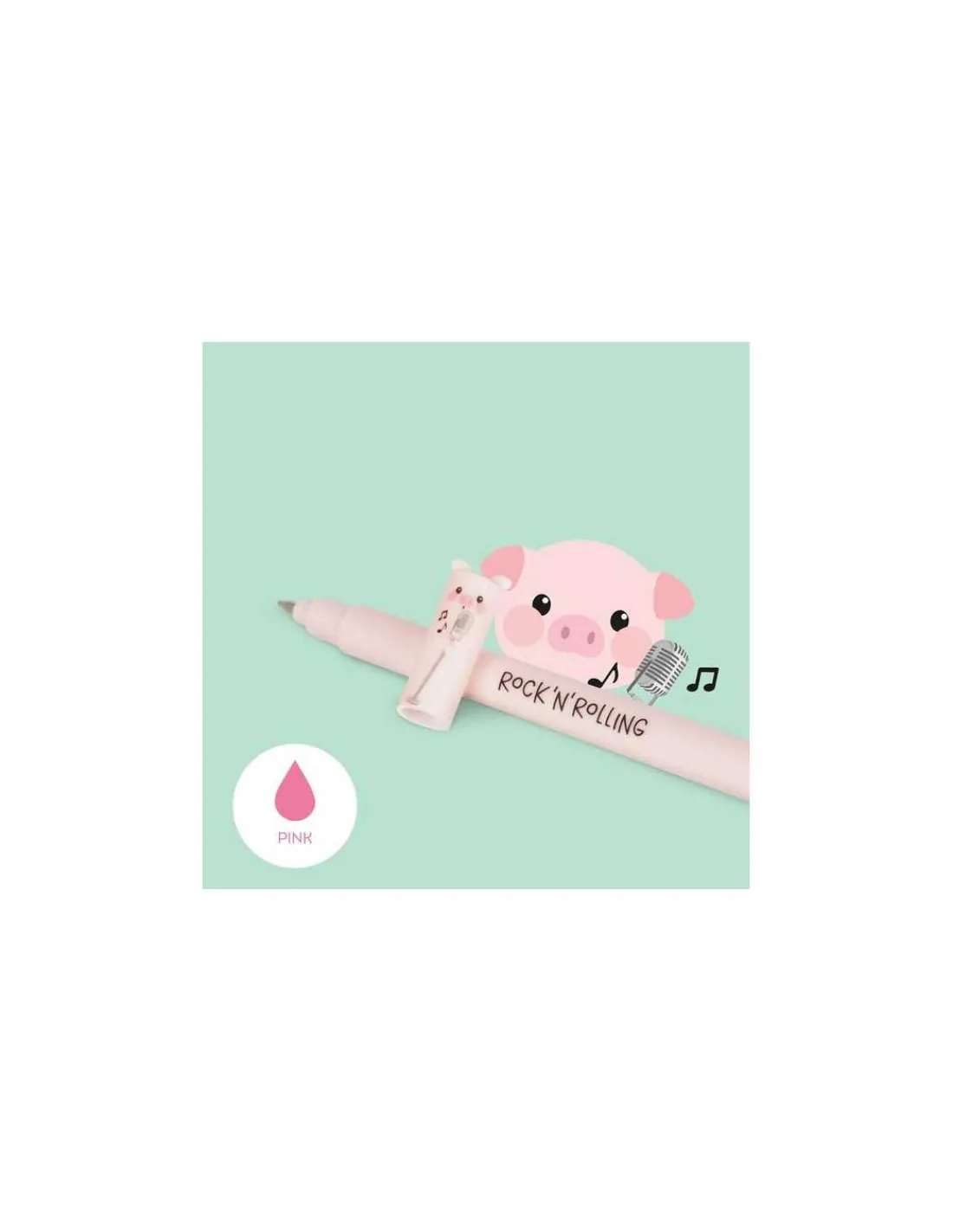 Enfant Legami Set de 4 stylos à encre gel effaçable Ferme -