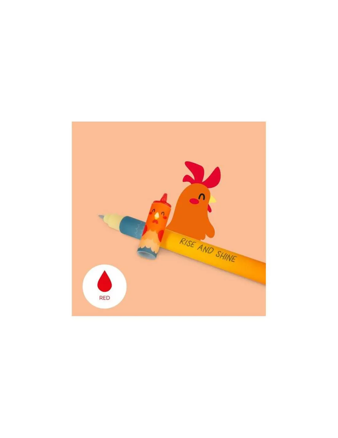 Enfant Legami Set de 4 stylos à encre gel effaçable Ferme -