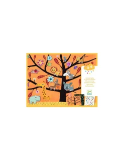 Djeco Stickers épais repositionnables Chat-perché -