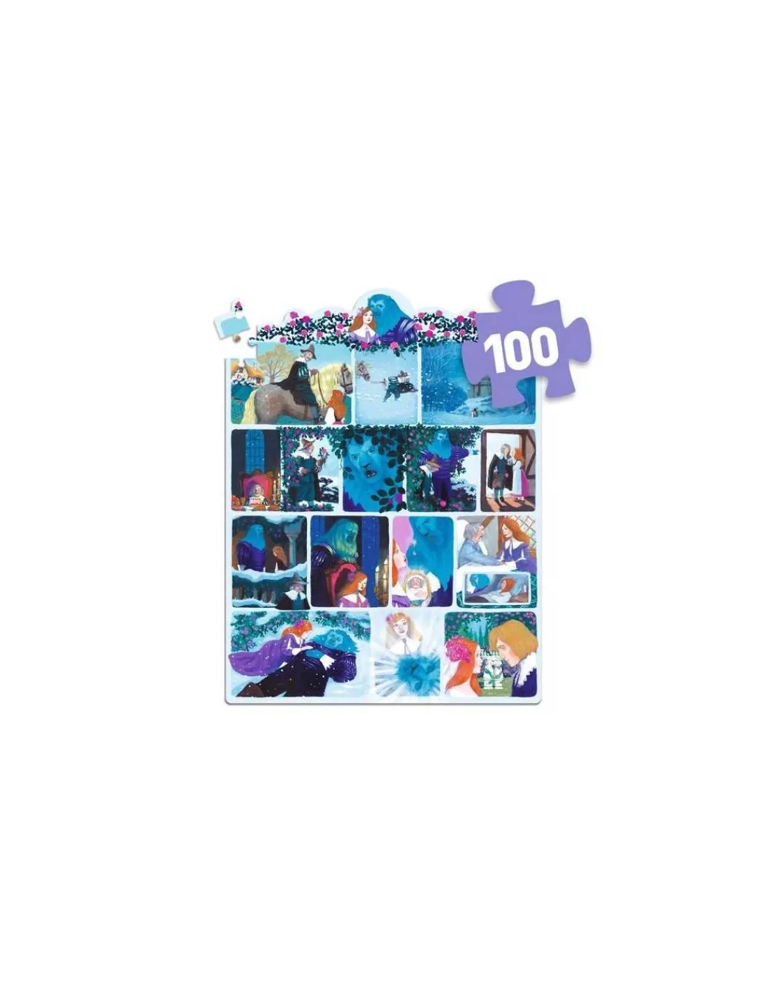 Djeco Story puzzle La Belle et la Bête 100 pièces -