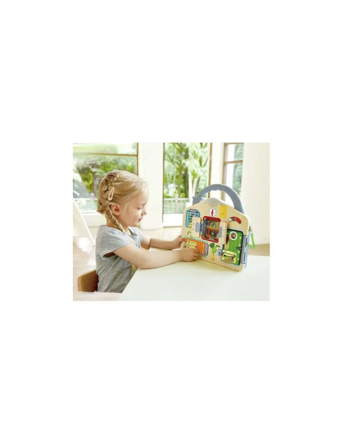 Hape Toys Tableau d'activités multi-fermetures - Hape