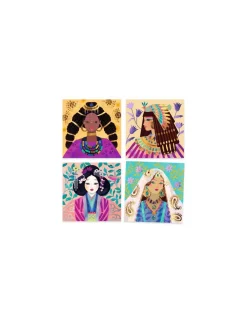 Djeco Tableaux à métalliser Parures précieuses -