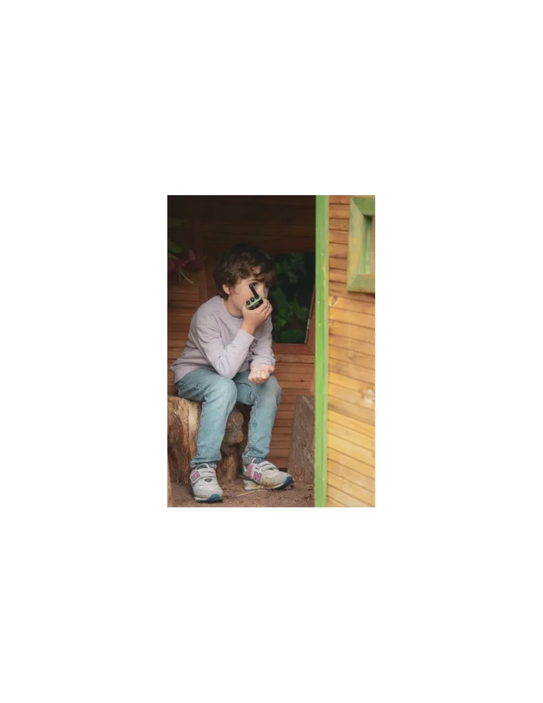 Enfant Kidywolf Talkie walkie avec batterie orange et vert -