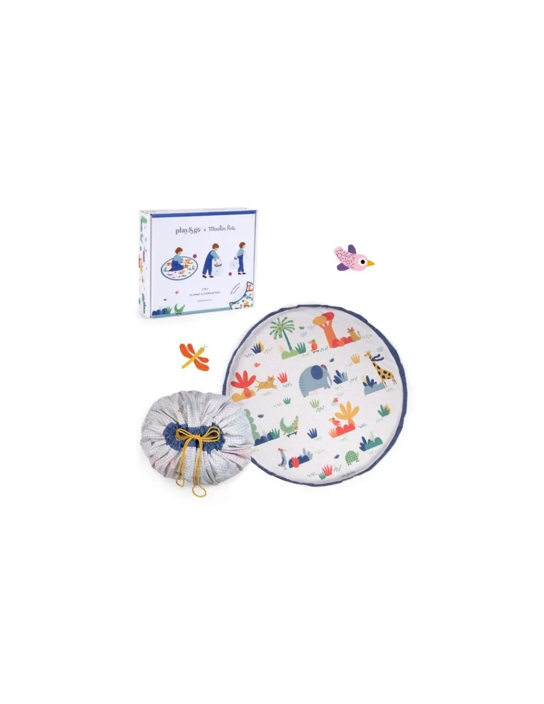 Moulin Roty Tapis de jeu et sac de rangement Les toupitis -
