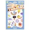 Enfant Djeco Tatouages Emojis météo -