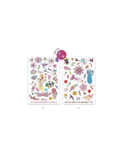 Enfant Djeco Tatouages Plume color -