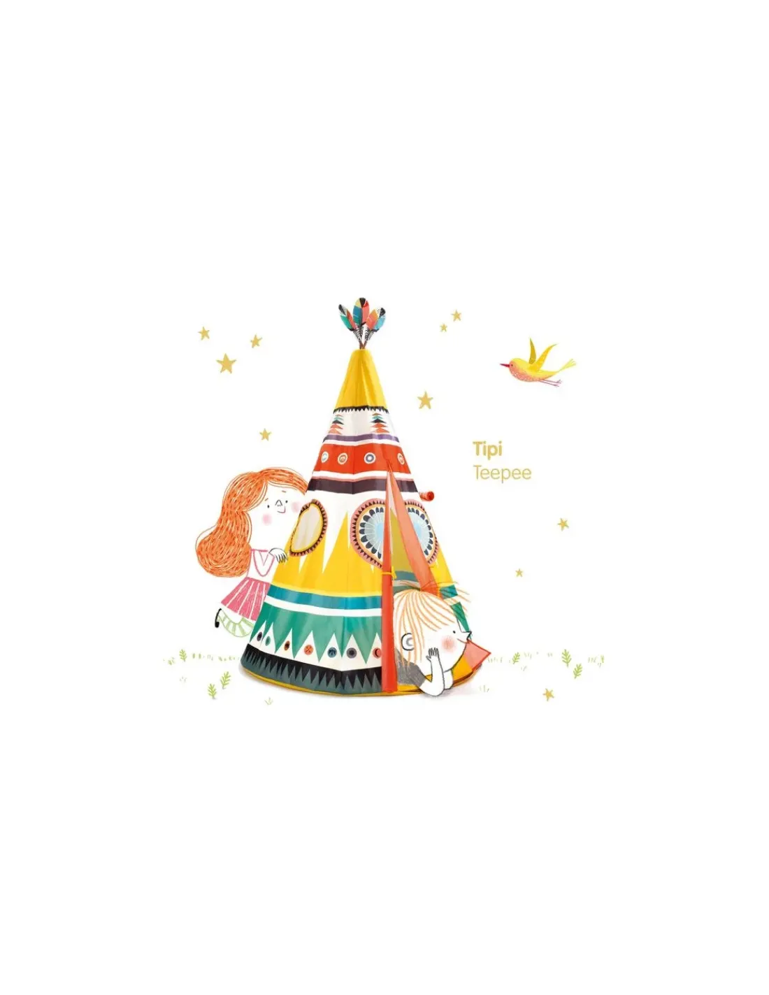 Enfant Little Big Room by Djeco Tipi multicolore - Djeco