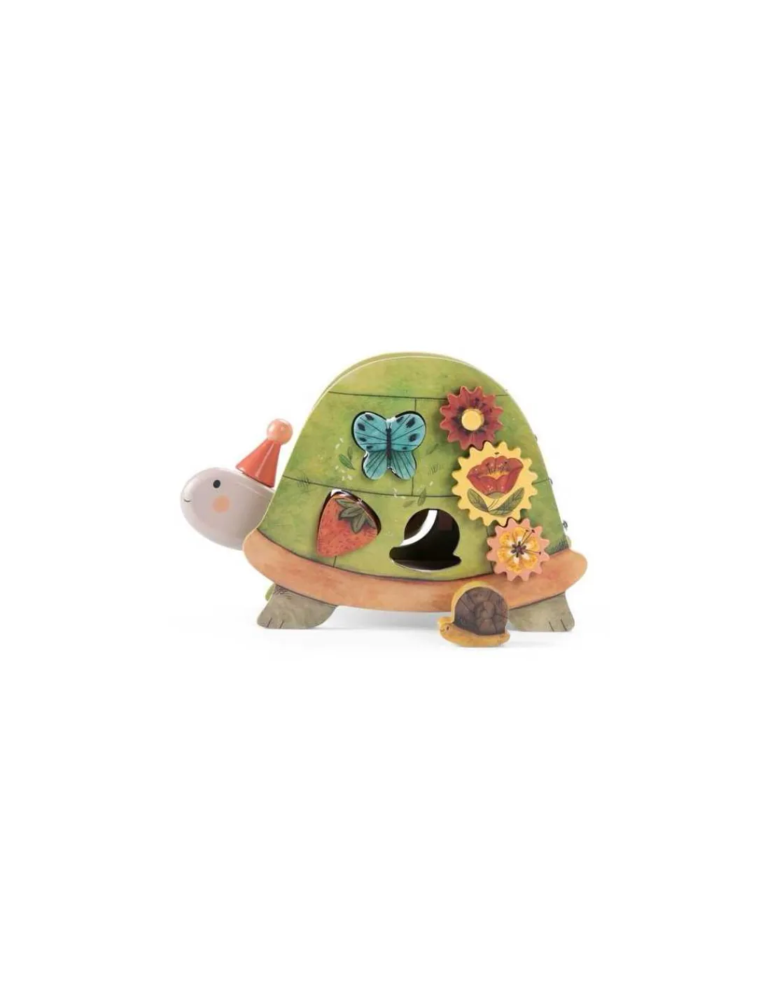 Moulin Roty Tortue d'activités Trois petits lapins -