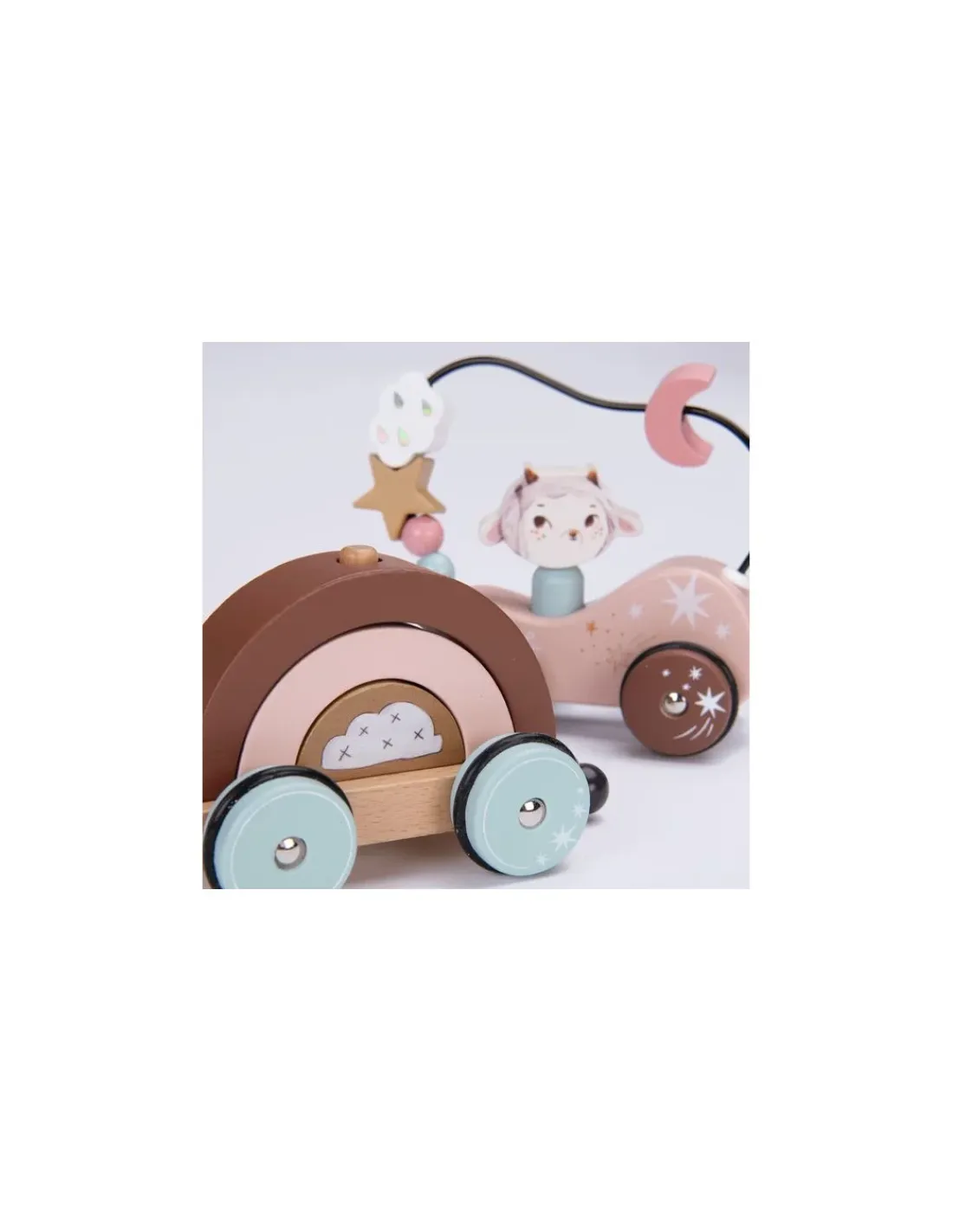 Moulin Roty Train d'activités à tirer Après la pluie -