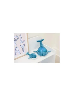 Cloud b Tranquil whale blue family Peluche musicale à projections -
