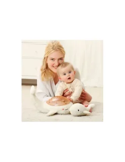 Cloud b Tranquil whale white family Peluche musicale à projections -