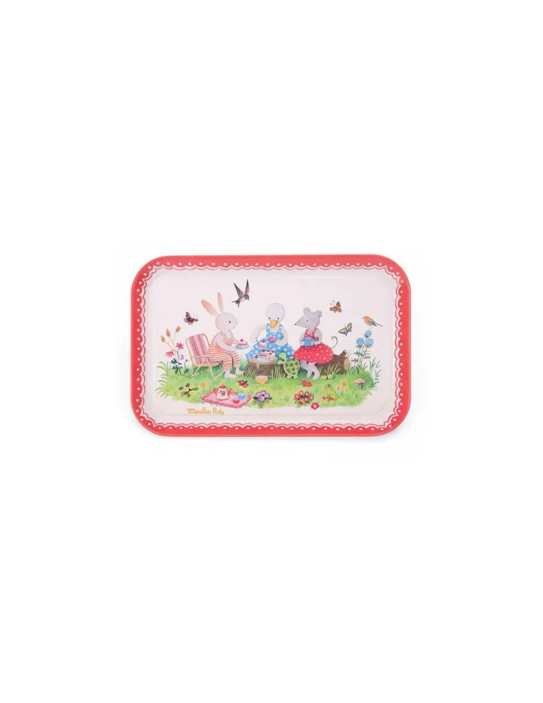 Moulin Roty Valise dinette thé métal La Grande Famille -