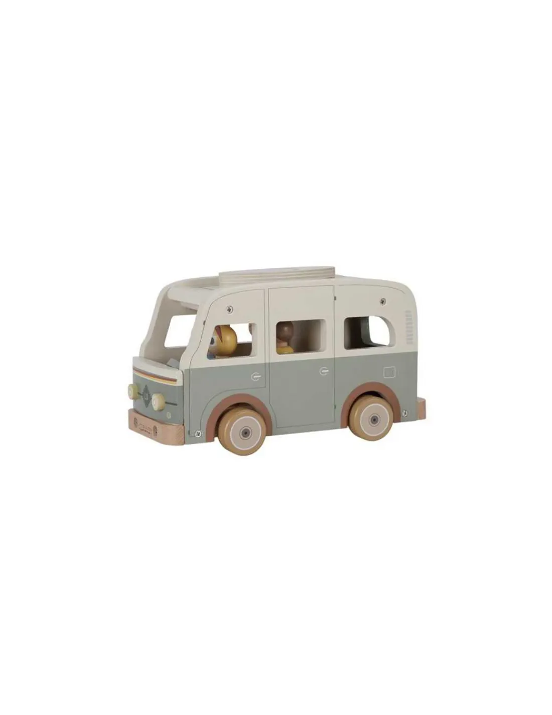 Little Dutch Van retro avec personnages en bois -