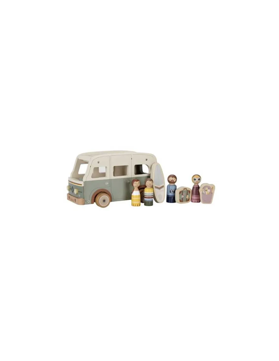 Little Dutch Van retro avec personnages en bois -