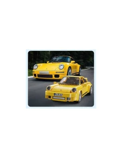 CaDA Bricks Voiture de course RUF CTR 2017 Yellowbird 222 pièces - CaDA