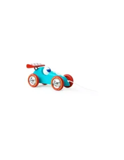 Vilac Voiture de course turquoise et rouge -