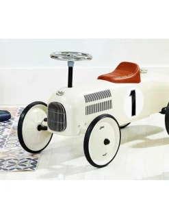 Vilac Voiture porteur métal crême -