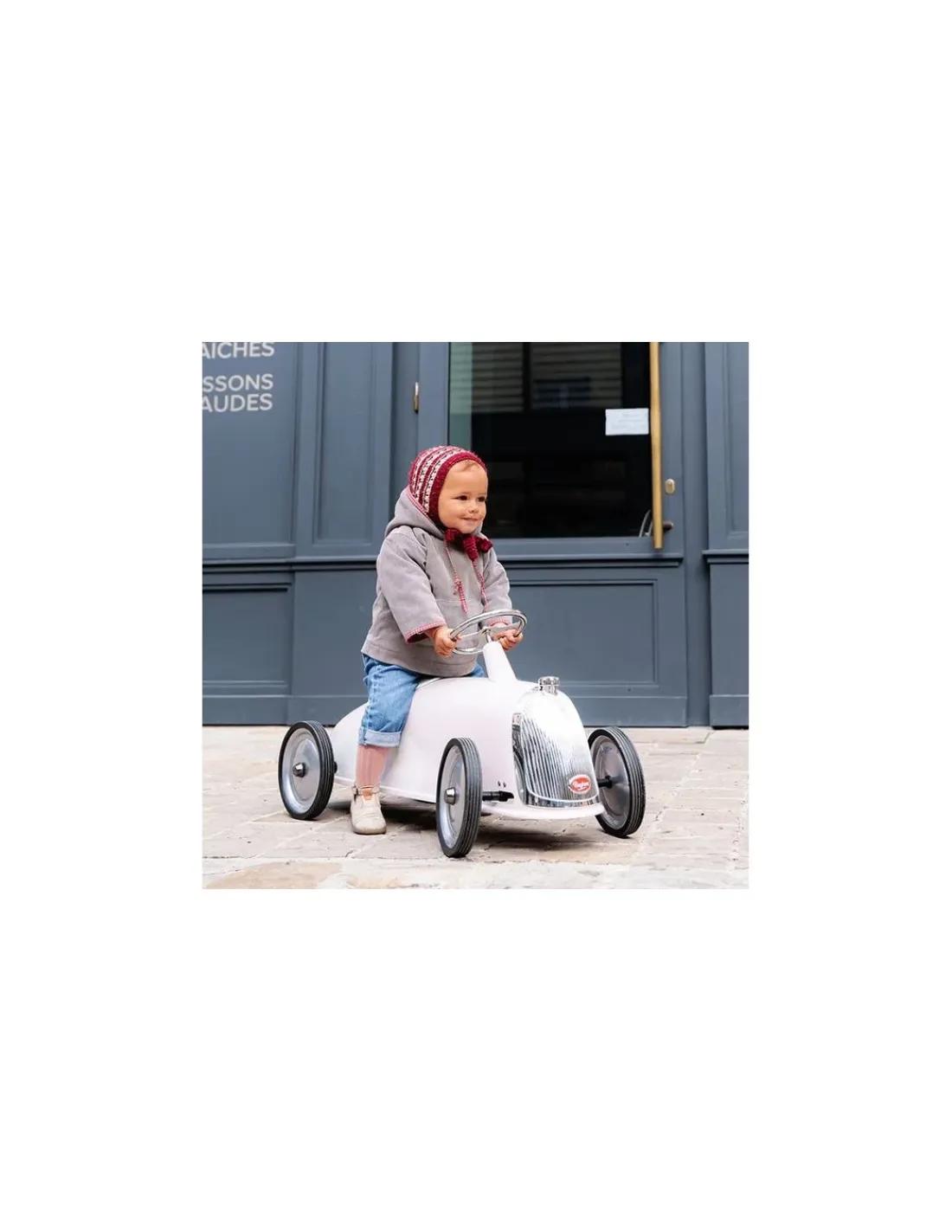 Enfant Baghera Voiture porteur rider rose -