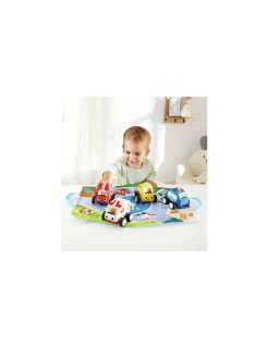 Hape Toys Voitures à rétrofriction et circuit - Hape